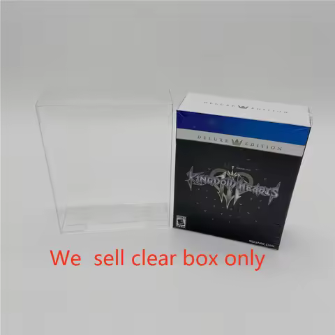 Transparent Collection Box For PS4 for Kingdom Hearts Deluxe Edition Platinum Edition Special Editio
