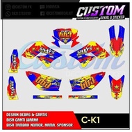 K168 DECAL KLX 150 DECAL MOTOR STICKER silkys DTRACKER