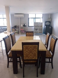 ชุดโต๊ะอาหาร 150 Cm // MODEL : DS-M601-B2 ดีไซน์สวยหรู สไตล์เกาหลี โต๊ะหน้าหินอ่อน 6 ที่นั่ง สินค้าย