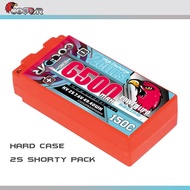 CD2S2P6500150HV || Coddar 2S 6500MAH HV 7.6V 150C 5mm Bullet Hard Case Short Shorty Pack RC LiPo Bat