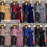 Couple LOVISA 2IN1 COUPLE BAJU JERSEY BALETILE MUSLIM COUPLE BAJU COUPLE BAJU COUPLE WEDDING CLOTHES