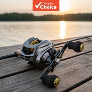 Fishing Baitcasting Reel AK2000 Metal 7.2:1 High Speed 200kg Max Golden Grey Drag Saltwater Reel Lef