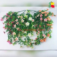 BUNGA PLASTIK GANTUNG DAUN KEMUNING B8280 BUNGA SAKURA BUNGA ARTIFICIAL DEKORASI WEDDING HIASAN DIND