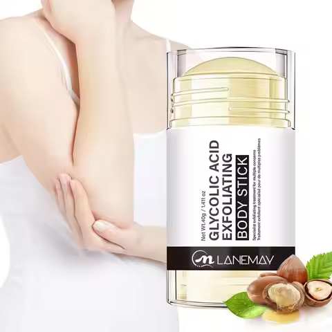 Glycolic Acid Exfoliating Body Stick 40g, Gentle Skin Exfoliator for Brightening Lighten Dark Spots,