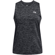Under Armour Womens Women's Tech Tank Twist Performance Gym Vest (Black/White) - Sports Direct