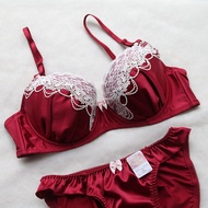 DRW Japanese Single Water-Soluble Lace Princess Bra Set 65B70AC75ABE80B80DE85BCE85FG90G