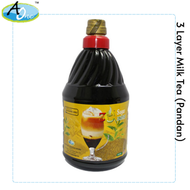 (A One) 3 Layer Milk Tea Pandan 1.6L