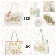 入gp 留聯絡-資料 代購 日本代購 東京迪士尼40週年產品 Duffy and friends 手提袋 環保袋 購物袋Linabell gelatoni cookieann stellalou sh