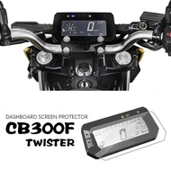 for HONDA CB300F Twister Accessories Dashboard Screen Protector CB 300 F TPU Instrument Film Twister