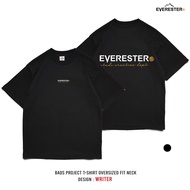 EVERESTER เสื้อยืด คอฟิต Heavy Cotton รุ่น Writer เสื้อผ้าผู้ชาย Oversize สีดำ exp