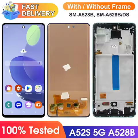 A52S 5G Screen , for Samsung Galaxy A52s 5G A528 A528B A528B/DS LCD Display Digital Touch Screen wit
