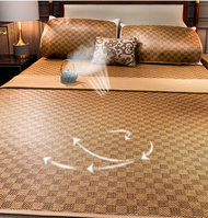 [Chiếu Chống Nóng] CHIẾU ĐIỀU HÒA MÂY ĐAN CAO CẤP - lót giường  kích thước 1m2x2m CÓ THỂ GẤP GỌN TIỆ