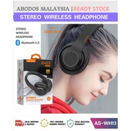 🇲🇾*Ready Stock*💯% Original ABODOS FOLDABLE WIRELESS HEADPHONE AS-WH13 COLORFUL BLUETOOTH HEADSET