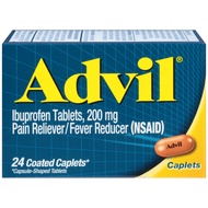Pain Reliever and Fever Reducer, Ibuprofen 200mg for Pain Relief - 24 Coated Tablets