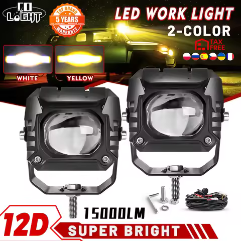 CO LIGHT 3" Spot Flood Off Road LED Light Bar 3000K 6000K 12V 24V LED Work Light for Truck SUV 4WD 4