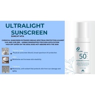 DermaPro Ultralight Sunscreen SPF 50PA+++ . Non Comedogenic Sunblock for Clear Skin . Non Sticky Sun