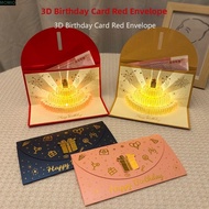 MXMIO 3D Pop-Up Greeting Card, Foldable Creative Birthday Red Envelope, Unique Best Wishes Musical a