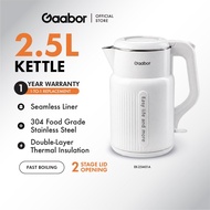 Gaabor 2.5L Kettle 1500W Smart Temperature Detect 304 Stainless Steel Automatic Power Off Fast Heati