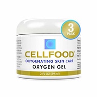 ▶$1 Shop Coupon◀  Cellfood Skin Care Oxygen Gel, 2 oz. Jar (Pack of 3)- Blended with Highest-Quality