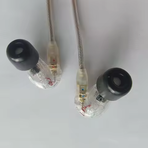 SE215 Earphons Hi-fi Stereo Noise Canceling 3.5MM se 215 Detchabl wired in ear headphones headset wi