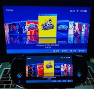 PSV 極美品 PSV1000 升級😃版 家庭遊戲套裝 128g卡 金屬黑 OLED 屏幕 內有全能模擬器 月光寶盒 黑市場 PSV PSVITA PSP PS1 ps2 ps5 30周年 psv t