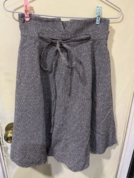 Misch Masch size s Grey Tweed Skirt with Tie