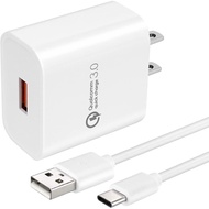 TPLTECH Quick Charge 3.0 Fast Charger Compatible for Samsung Galaxy A10E A20E A20S A30S A50S A51,A20