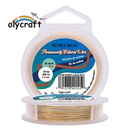 1roll Round Craft Copper Wire Light golden 0.6mm 22 Gauge
