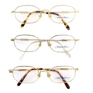 Vintage Glasses Good Quality Eyeglass Frames Angels hair Brand Gold/Silver (SIZE: 52-34-18-130)