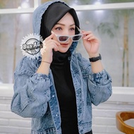 WOMEN'S JEANS JACKET - ARASHI JACKET - JEANS HODIE - WOMEN'S JACKET - JEANS JACKET