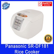 Panasonic SR-DF181 Rice Cooker. Advanced Fuzzy Logic Technology. Keep Warm Feature. Non-Stick Pot.