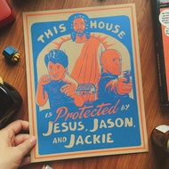 Jesus, Jason, and Jackie - Art Print Poster Wall Art Poster