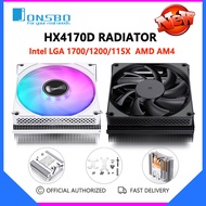 Jonsbo HX4170D หม้อน้ำสีขาวสี่ชุดของท่อความร้อนปิดเสียงแรงดันลมสูง9ซม. พัดลม Intel LGA 1700 1200 115X AMD AM4