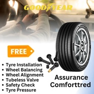 NEW TYRE 215/55R17 ASSURANCE COMFORTTRED GOODYEAR (WITH INSTALLATION)