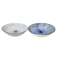 有田燒 骨染繪變輕量多用途碗2入組 21 x 5cm 850ml  1組