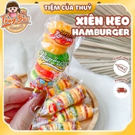 1 Skewer of Best HamBurger Gummy Candy 22G, Burger Sandwich Gummy Candy, childhood snacks