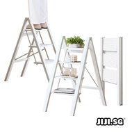 (JIJI.SG)TORE Aluminium Step Ladder / Foldable / Shelves / 3 4 Steps / Aluminum Alloy / Compact