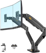 NB夾檯氣壓式液晶雙螢幕支架 F195A (適合兩個22"-32"螢幕)