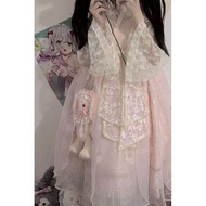 Lolita Chinese Style lolita Inner Gauze Lace Shirt Long-Sleeved Bottoming Shirt Women's Top 5.21