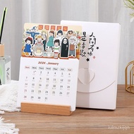 Hot SaLe Desk Calendar2024Year Creative Calendar Desktop DecorationinsCute Mini Small Desk Calendar Calendar Notepad Cus