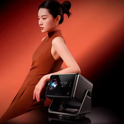 SIGNYEAN RS 80 Ultra 4K Projector 144Hz High Refresh 1300 CVIA Brightness 800CC Audio 360° Gimbal Ho