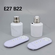 E27 or B22 Smart Light Bulb Socket AC 110V 220V Wireless Remote Timer Switch 8M ON Off Lamp Holder  