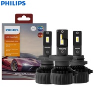 Philips LED H4 H7 H11 100W 9000LM Ultinon Rally 3550 HB3 HB4 HIR2 Car Head Light 6500K White High Power Lumen Watt LED Lamps 2X