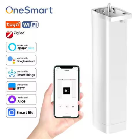 OneSmart Tuya Zigbee WIFI Automatic Electric Smart Curtain Opener Drive Motor Support Alexa Google A