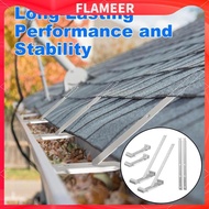 [FlameerMY] 5" Aluminum Gutter Hanger, Gutter Support Solution, Mounting Without Eaves