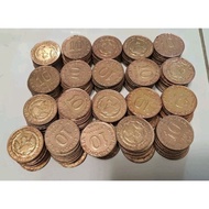 koin kuno 10 rupiah tabanas kuning tahun 1974 ASLI