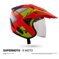 Jpx Supermoto X-Moto orange semi cross Helmet