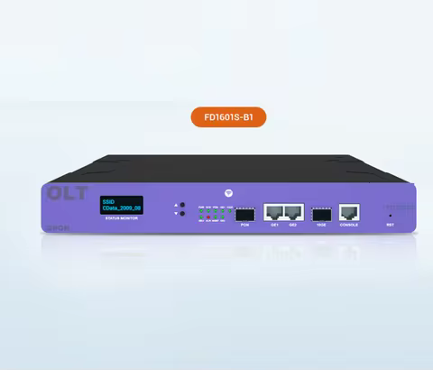 Cdata GPON OLT FD1601S-B1 Opitcal Line Termina with 1*GPON + 2*GE RJ45 + 1*Optional XGPON 10G fiber 