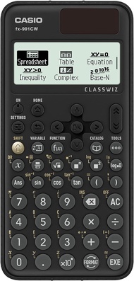 Casio FX-991CW Engineering/Scientific Calculator - High Resolution Display Solar Powered Black