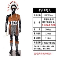 Halloween Savage Costume Children Savage Costume Adult Female Indian Leopard Print Primal Savage Cos